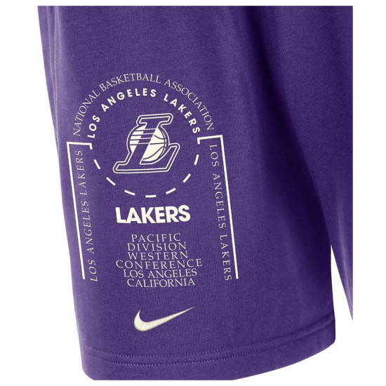 Nike Ανδρικό σορτς Los Angeles Lakers Club Courtside Fleece Shorts